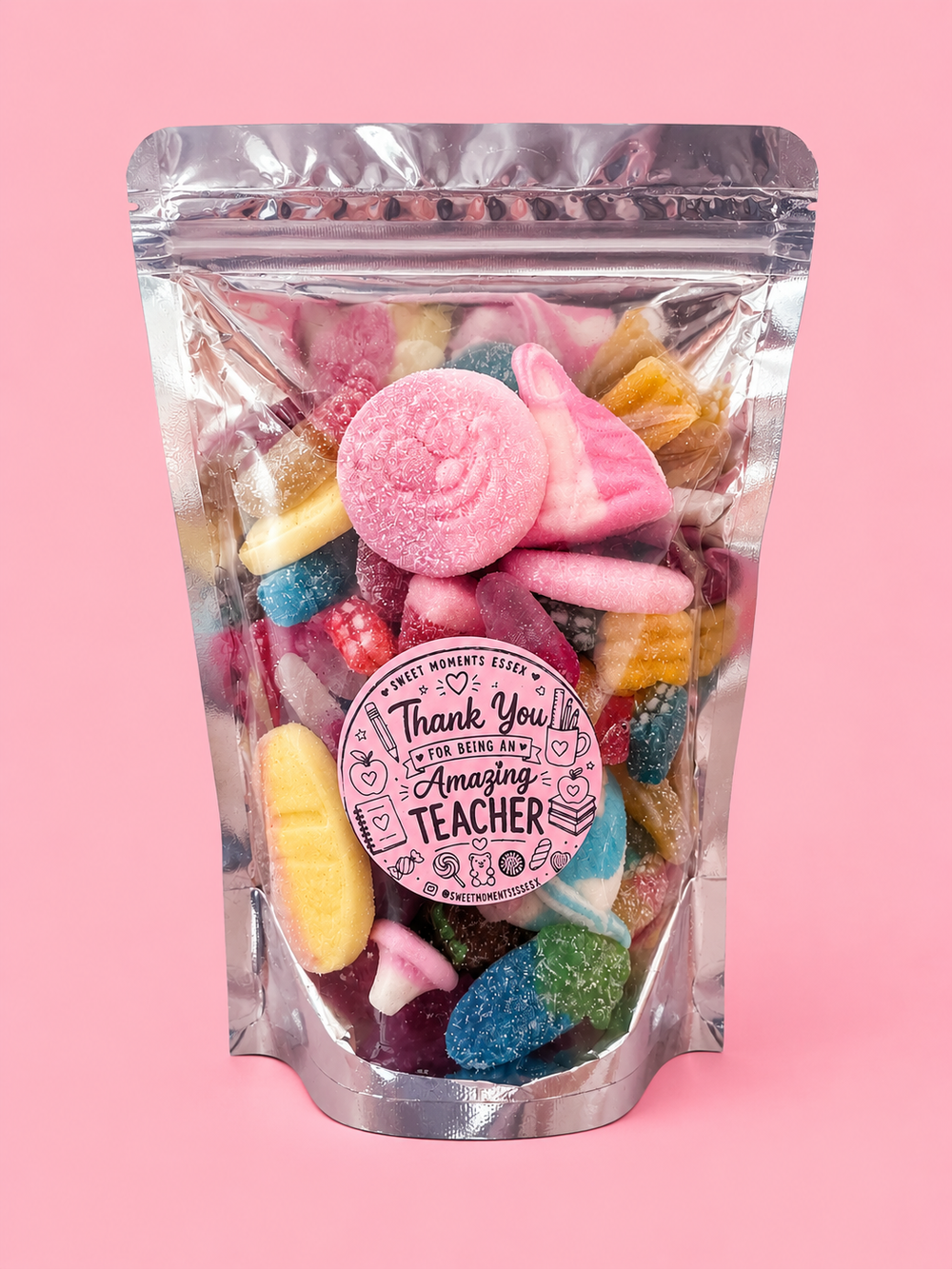 800g 'Thank You' Teacher Pre Packed Pick 'n' Mix Pouch