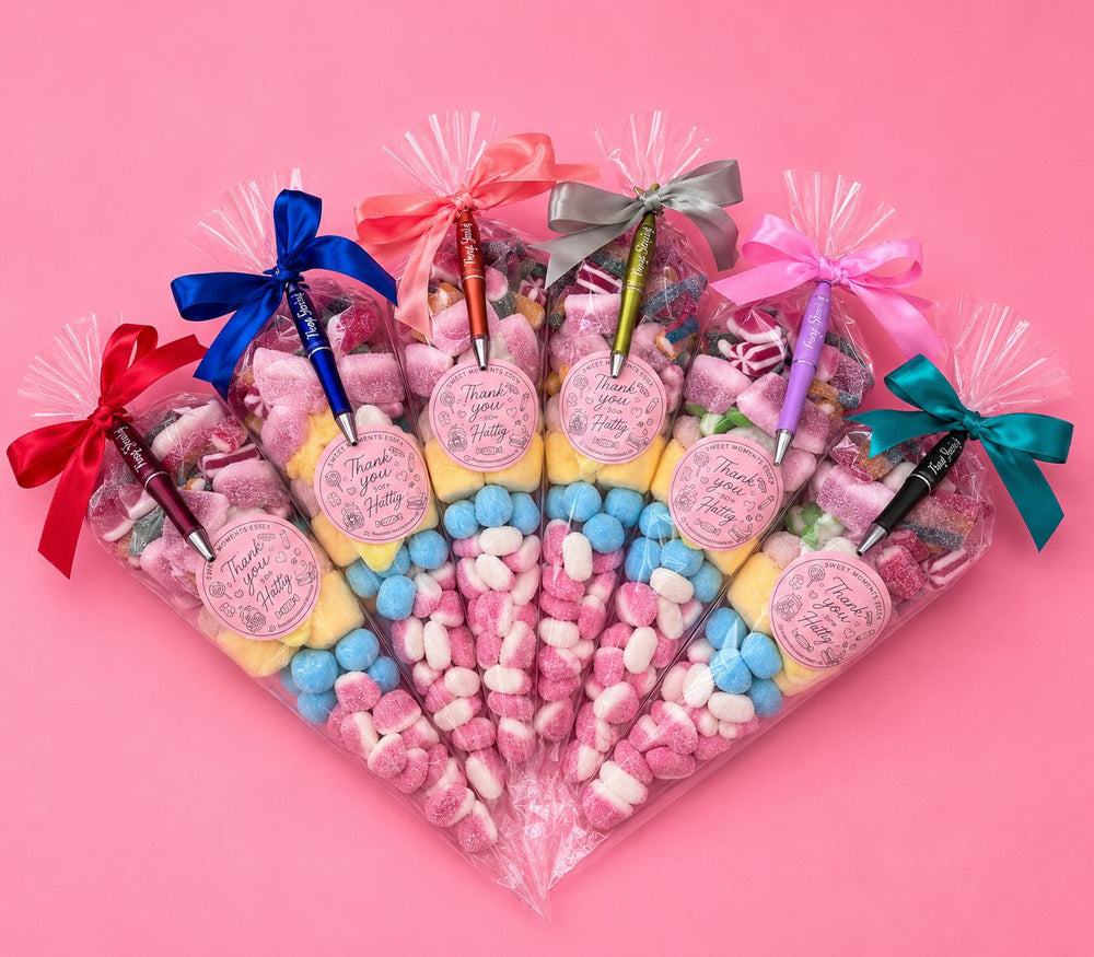 250g Teacher Sweet Cones (Thank you) gift - With Shinning Star Pen