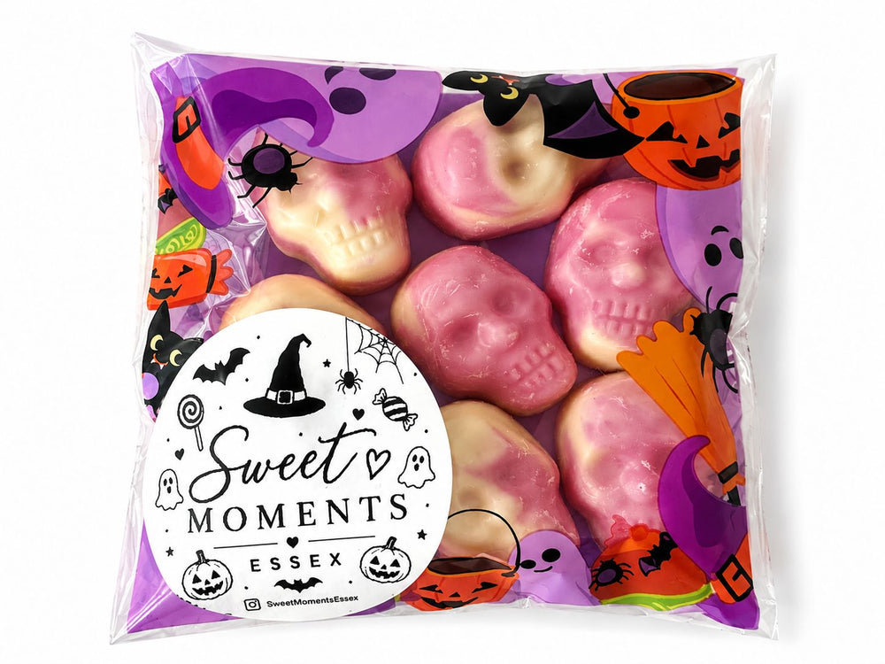 Pink and White Skull Crusher Chocolate Treat